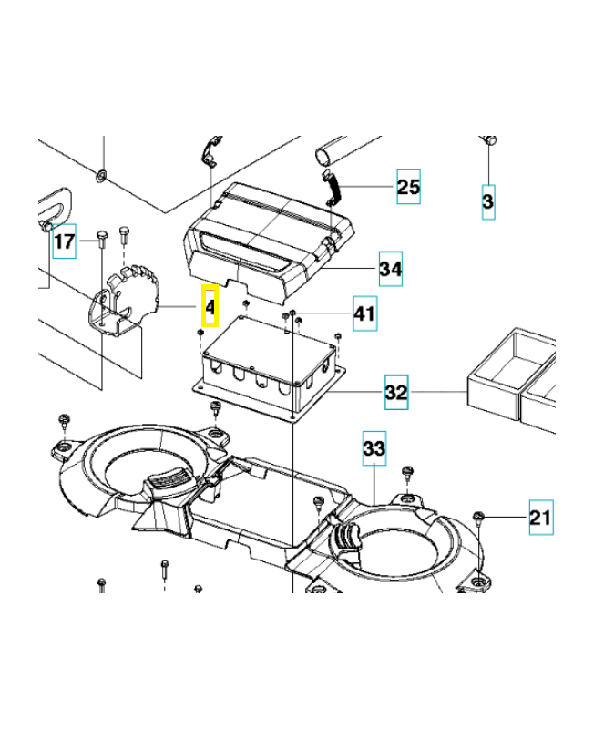 SUPPORT 522523201. Pièce de rechange Husqvarna