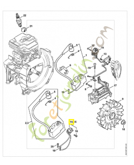 Faisceau de câbles 4147-440-3004. Pièce détachée Stihl / Vicking