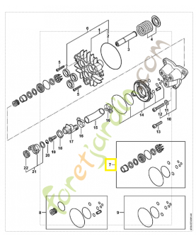 Jeu de joint pompe 4780-007-1014. Pièce détachée Stihl / Vicking