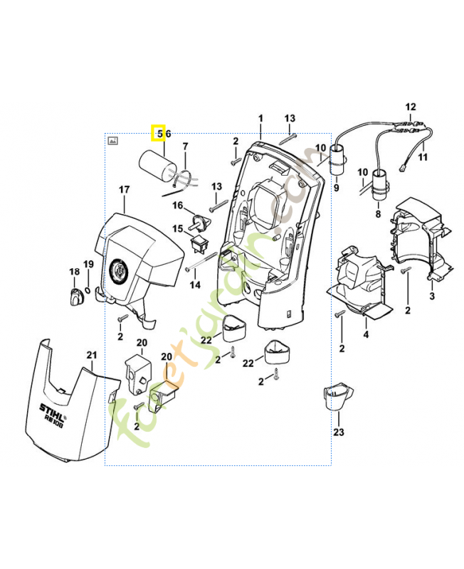 Condensation 30 uf 4765-605-1006. Pièce détachée Stihl / Vicking