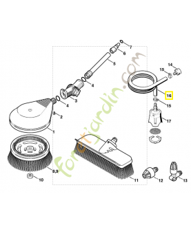 Tuyau 1/2 pouce 4706-678-1150. Pièce détachée Stihl / Vicking