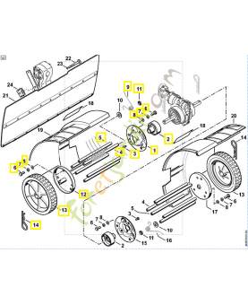 Démousseur droite 4601-740-4702. Pièce détachée Stihl / Vicking
