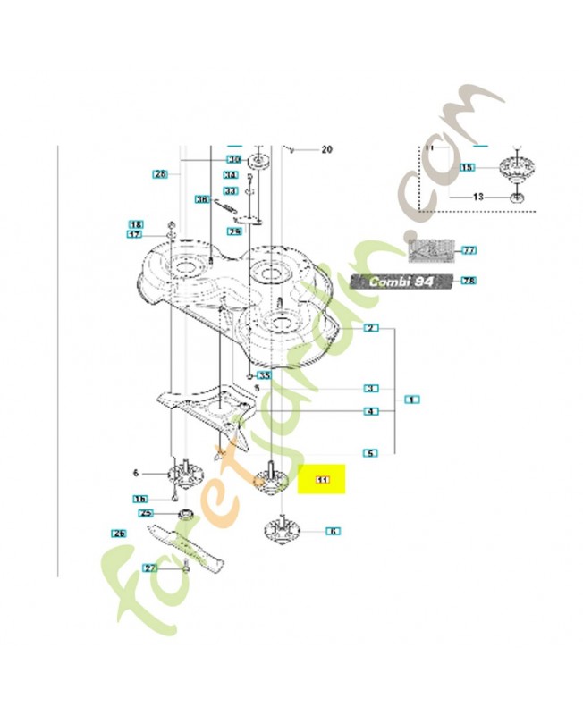 Palier de lame complet
