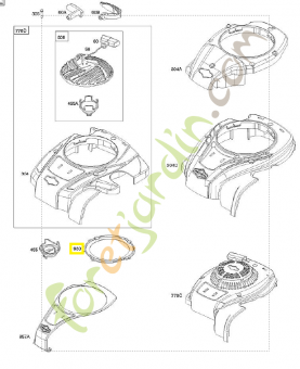590585 protection 0003-000-2705. Pièce détachée pour moteur thermique Briggs et Straton
