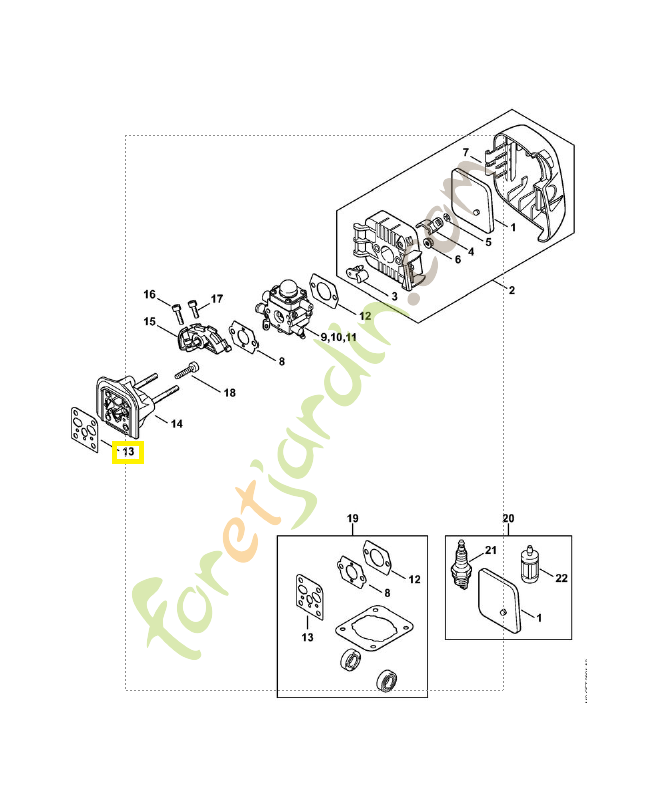 Joint 4140-129-0904. Pièce de rechange Sithl / Vicking