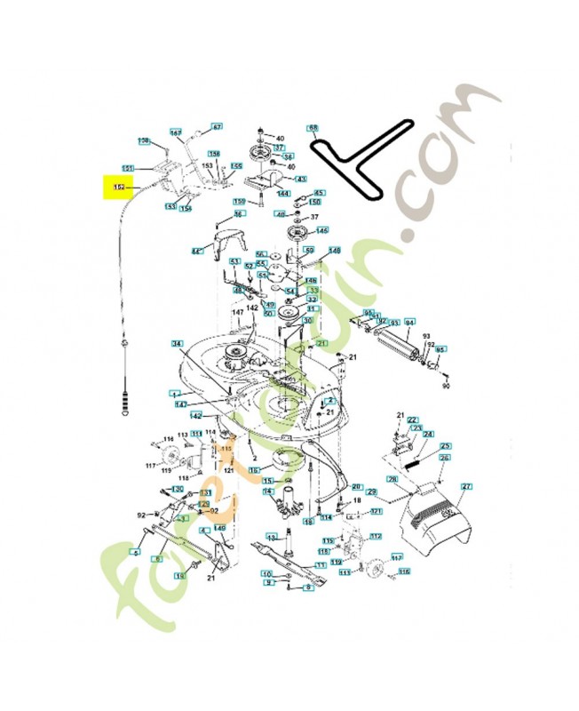 Cable d'embrayage lame référence 532175067