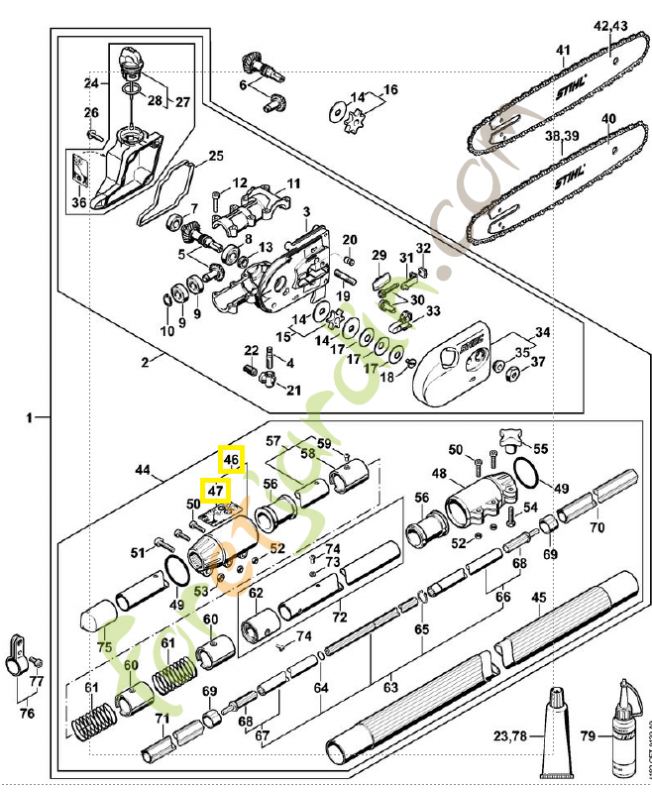 Pièce de serrage 4138-740-3702. Pièce détachée Stihl / Vicking