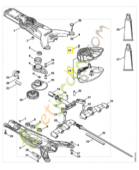 Jeu de pièces module électronique 4855-007-1002. Pièce détachée Stihl / Vicking