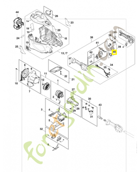 Commutateur 4867-430-0501. Pièce détachée Stihl / Vicking