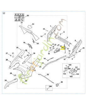 Segment arrêt 6375-780-3193. Pièce de rechange Sithl / Vicking