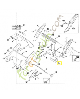 Batterie mb 545/650 6340-400-1100. Pièce de rechange Sithl / Vicking