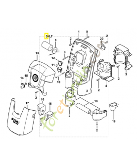 Condensateur 25 uf/500v 4754-605-1005. Pièce détachée Stihl / Vicking