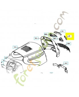 Lentille de phare droite