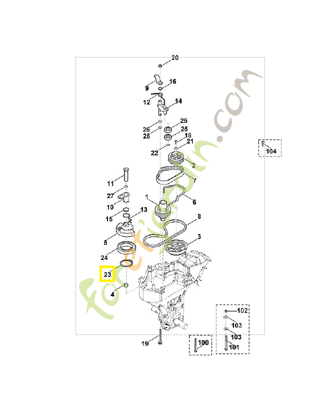 Circlip 50x2 9455-621-5050. Pièce de rechange Sithl / Vicking