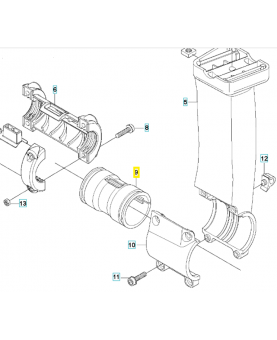 Amortisseur 537348903. Pièce détachée Husqvarna