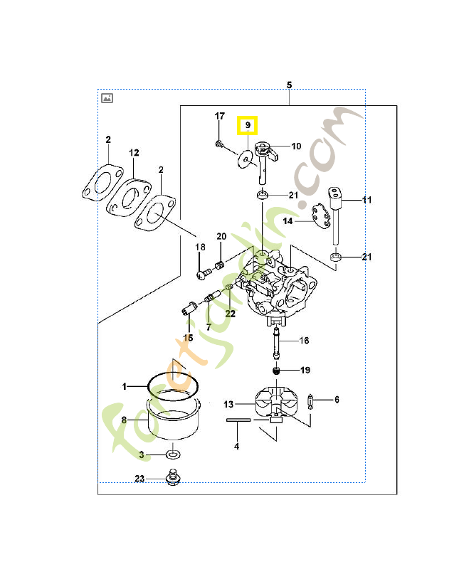 Papillon 0001-121-3300. Pièce de rechange Sithl / Vicking