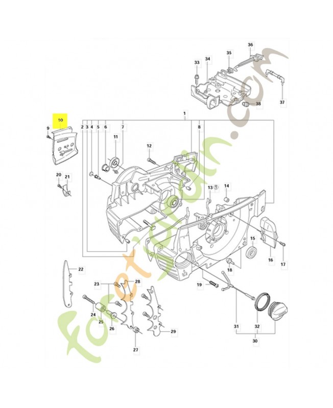 Plaque 537013701- Pièce de détachée Husqvarna