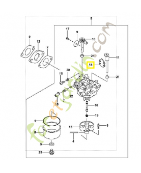 Volet de démarrage 0001-121-2900. Pièce de rechange Sithl / Vicking