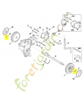 Anneau de serrage 16 9991-003-0556. Pièce de rechange Sithl / Vicking