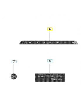 Autocollant 544439001. Pièce de rechange Husqvarna