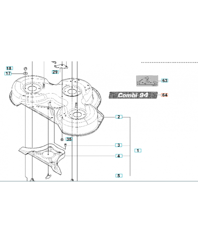 Autocollant 544238101. Pièce de rechange Husqvarna