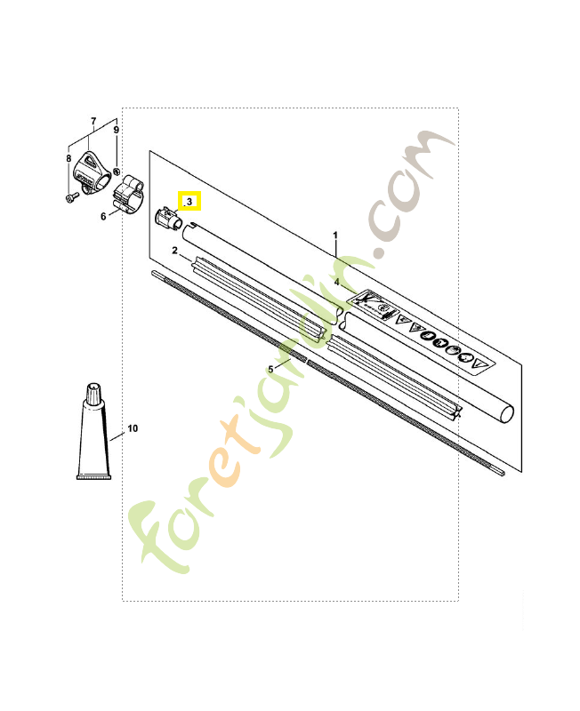 Bouchon 4144-711-2100. Pièce de rechange Sithl / Vicking