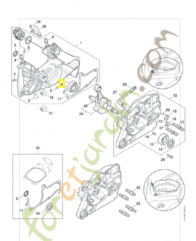 Roulement rainure a bille 6203 9503-003-6677. Pièce de rechange Sithl / Vicking