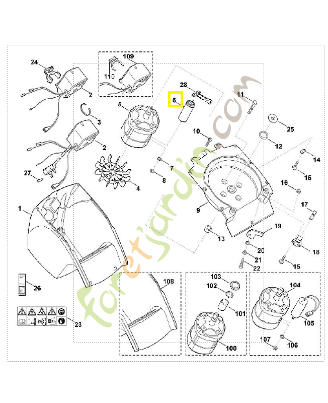 Condensateur 0000-605-1010. Pièce de rechange Sithl / Vicking Condensateur 0000-605-1010. Pièce de rechange Sithl / Vicking