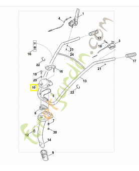 Dispositif d'ajustage 6241-716-5800. Pièce de rechange Sithl / Vicking