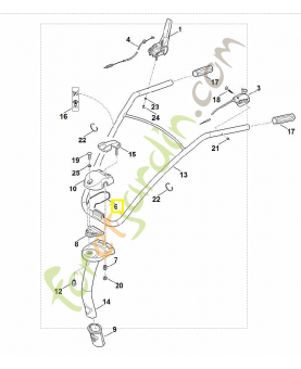 Ressort 6241-711-9105. Pièce de rechange Sithl / Vicking