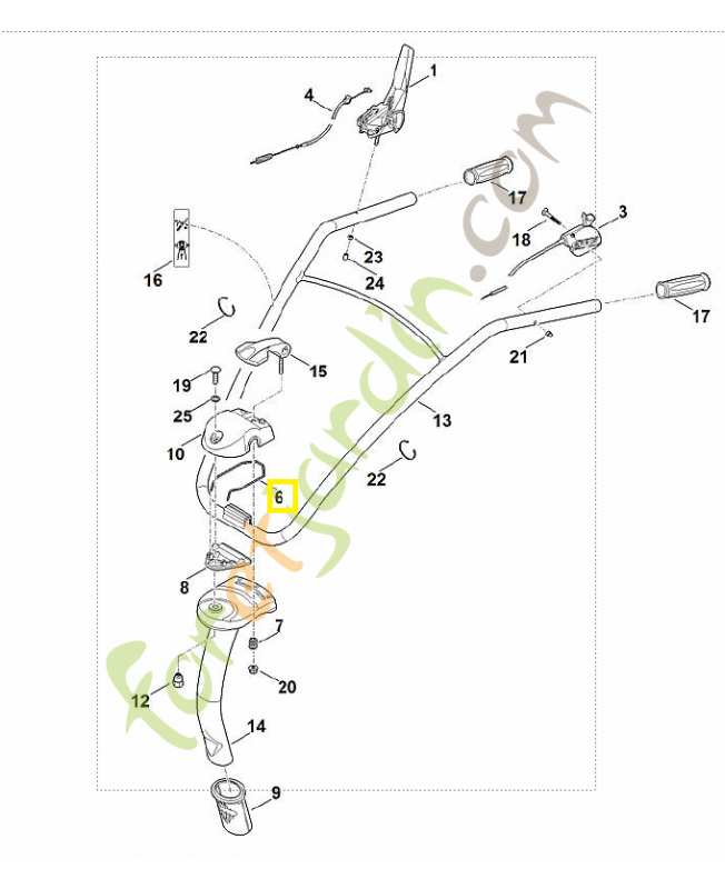 Ressort 6241-711-9105. Pièce de rechange Sithl / Vicking
