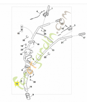 Pièce de serrage 6241-716-6505. Pièce de rechange Sithl / Vicking