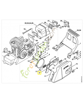 Couvercle 1127-021-1102. Pièce de rechange Sithl / Vicking