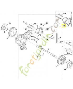 Adaptateur  6241-710-7600. Pièce de rechange Sithl / Vicking