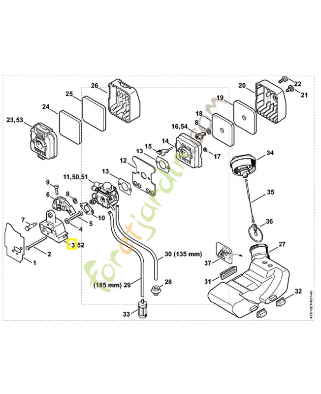 Bride intermédiaire 4137-121-1601. Pièce de rechange Sithl / Vicking Bride intermédiaire 4137-121-1601. Pièce de rechange Sithl / Vicking