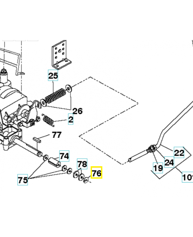 Circlip lt 812000001. Pièce de rechange Husqvarna