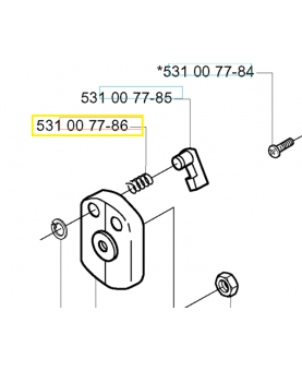 Ressort 531007786. Pièce de rechange Husqvarna