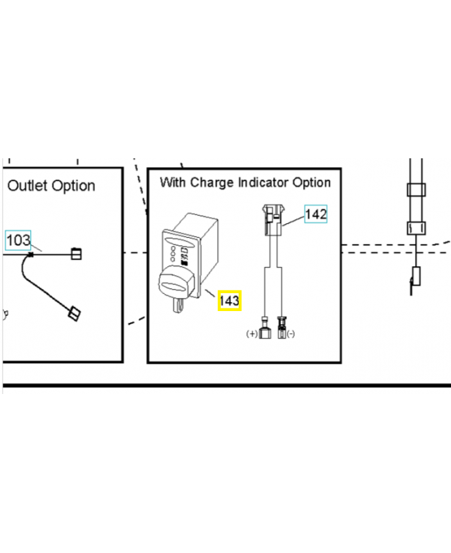 indicateur de charge 583593501. Pièce de rechange Husqvarna