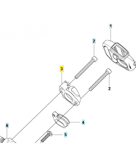 Pièce intermédiaire 527674501. Pièce de rechange Husqvarna