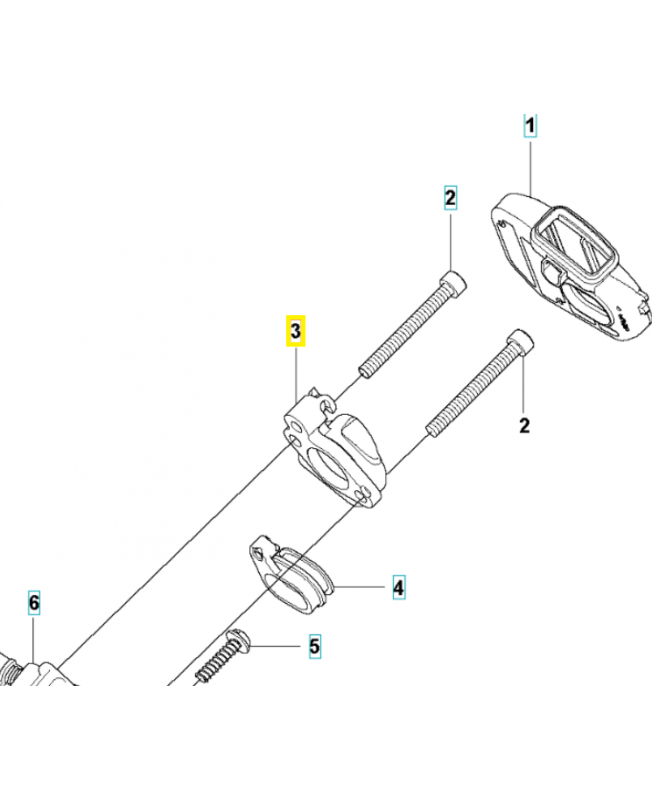 Pièce intermédiaire 527674501. Pièce de rechange Husqvarna
