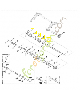 Jeu de couteaux de scarificateur 6290-007-1000. Pièce détachée pour stihl