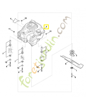 Moteur b & s 4 tps 6358-011-1833. Pièce détachée Stihl / Vicking