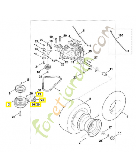 Embrayage de lame 6140-160-2002. Pièce détachée Stihl / Vicking