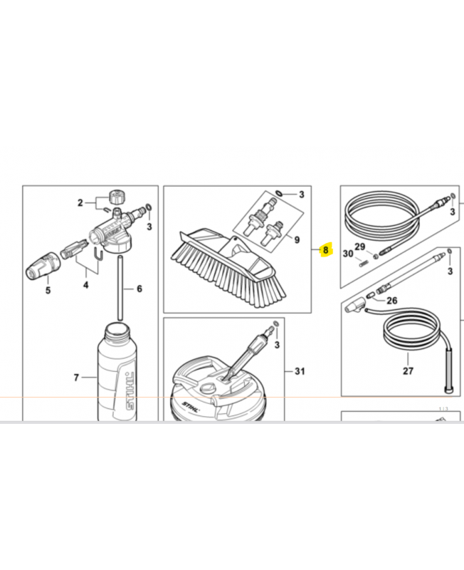 Brosse de lavage STIHL Brosse de lavage STIHL