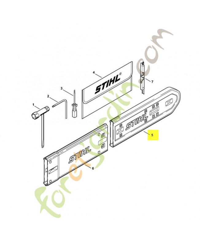 Protège-chaîne Stihl ref. 0000-792-9129