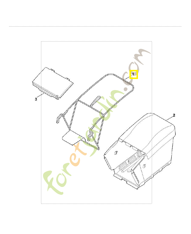 Châssis 6378-700-3101. Pièce détachée Stihl / Vicking