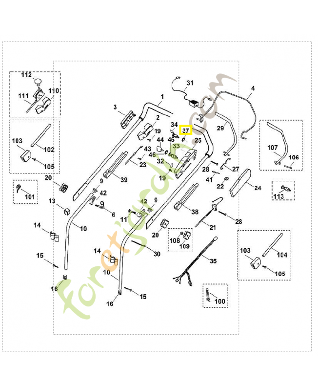 Joint torique 17x3 9645-945-7588. Pièce de rechange Sithl / Vicking