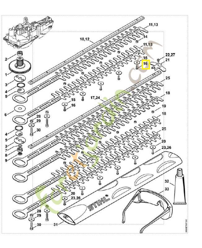 Vis cylindrique a4x12 9039-488-0652. Pièce de rechange Sithl / Vicking