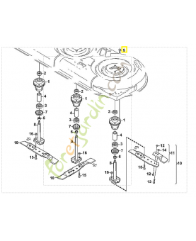 Vis taraud m8x25 9039-488-1839. Pièce de rechange Sithl / Vicking