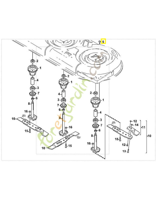 Vis taraud m8x25 9039-488-1839. Pièce de rechange Sithl / Vicking